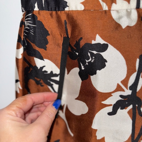J Crew Collection Ochre Floral Silk
Wool Blend Pants Trousers Size 0 - Picture 6 of 14